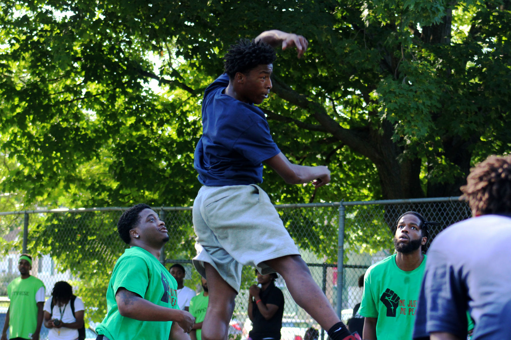 Winning a jump ball with style